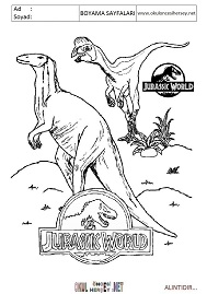 jurasic-world boyama sayfaları